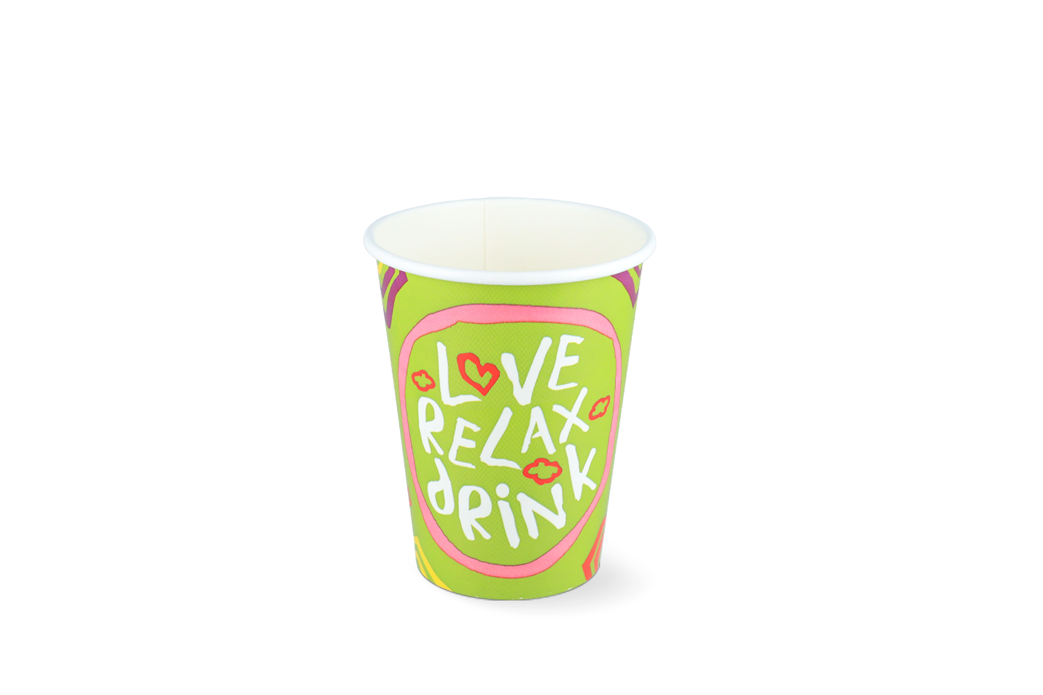 Milkshakebeker klein 300/360ml 12oz groen FSC Mix Credit karton