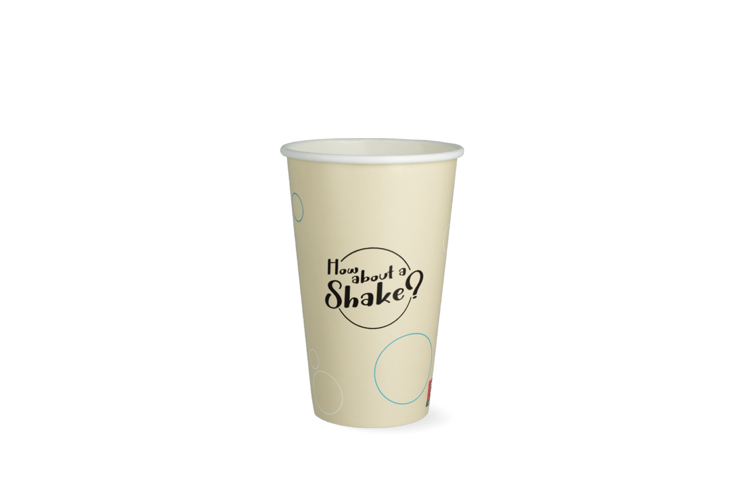 Milkshakebeker middel 400ml 16oz karton Bubble