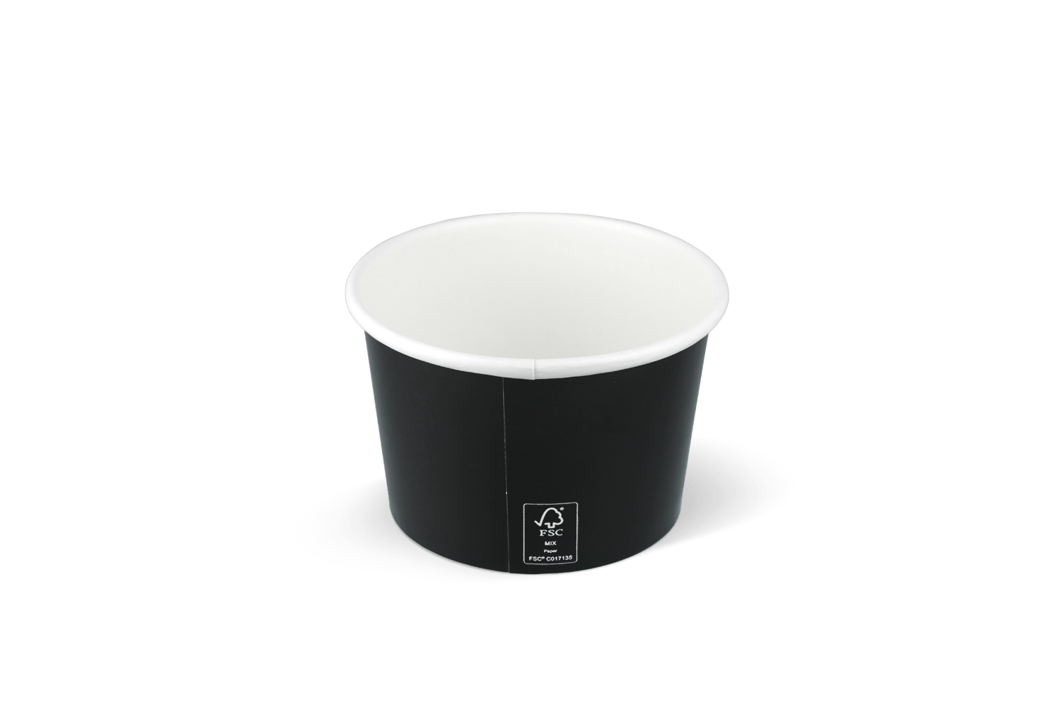 IJsbeker 240ml Ø92mm 8oz karton zwart