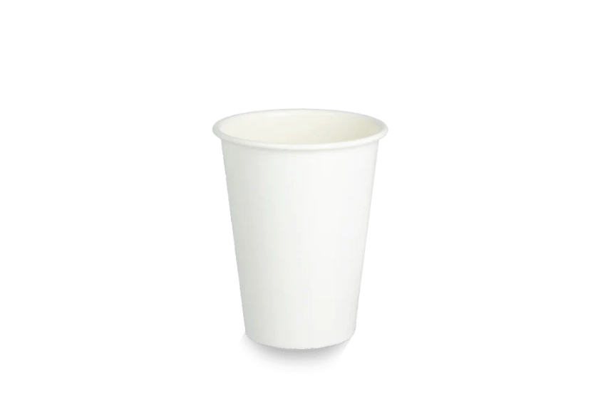 Herbruikbare koffiebeker 180cc 7.5oz wit