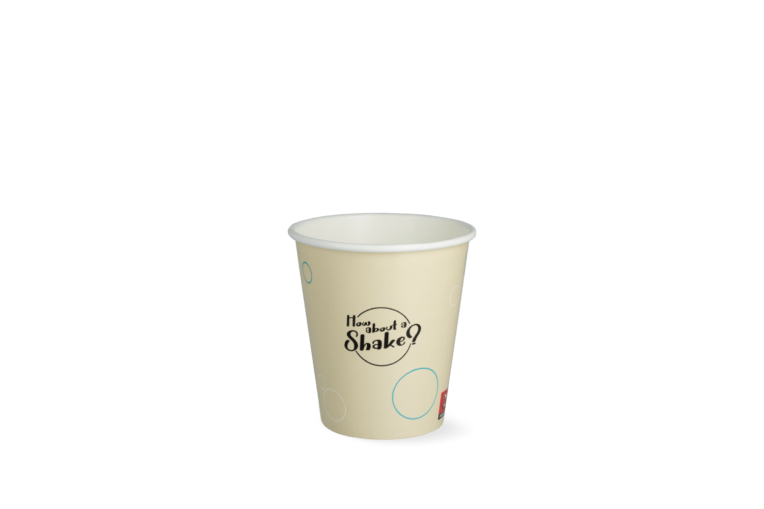 Milkshakebeker klein 300ml 10oz karton Bubble