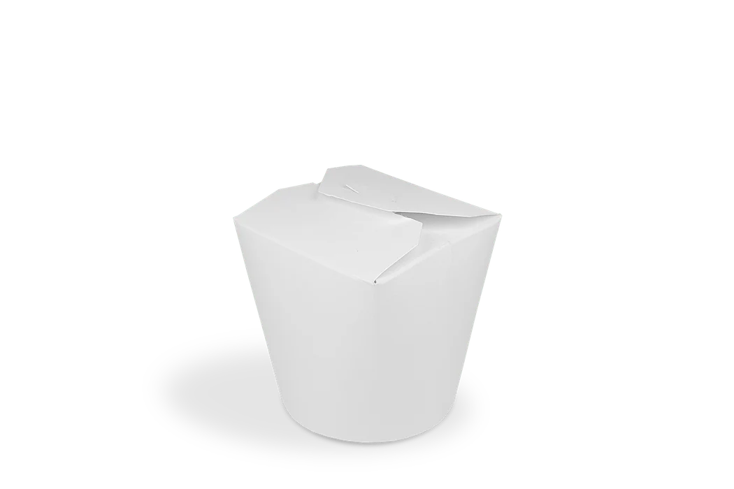 Wok to Go beker 16oz 400ml karton wit afbeelding 1
