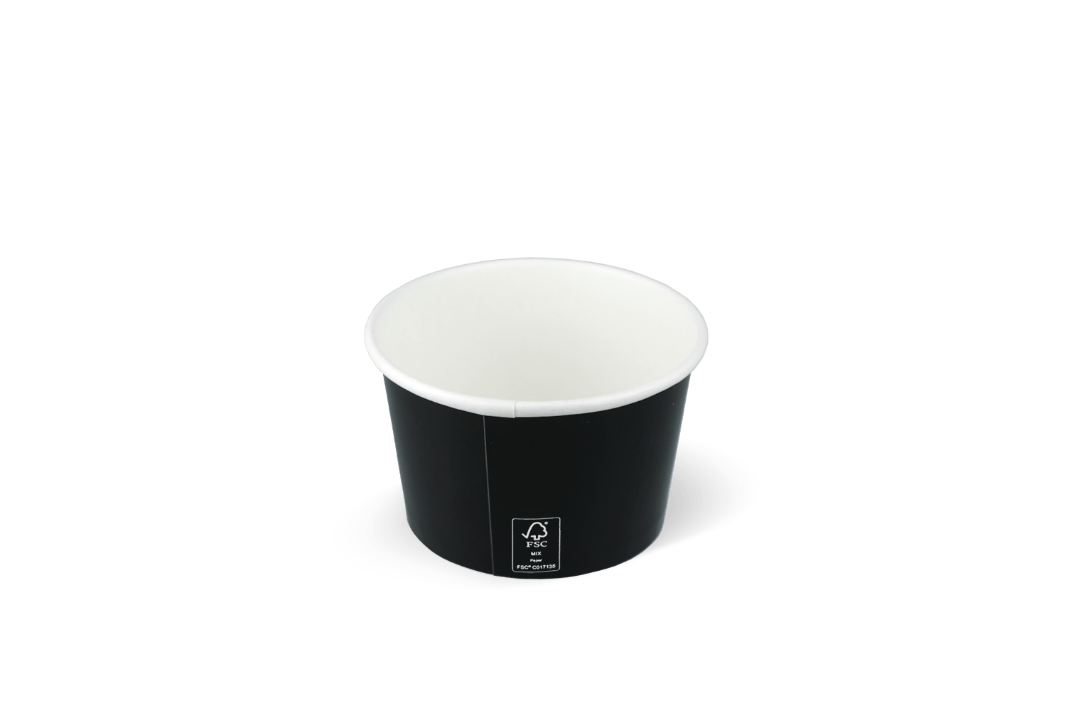 IJsbeker 120ml Ø78mm 4oz karton zwart