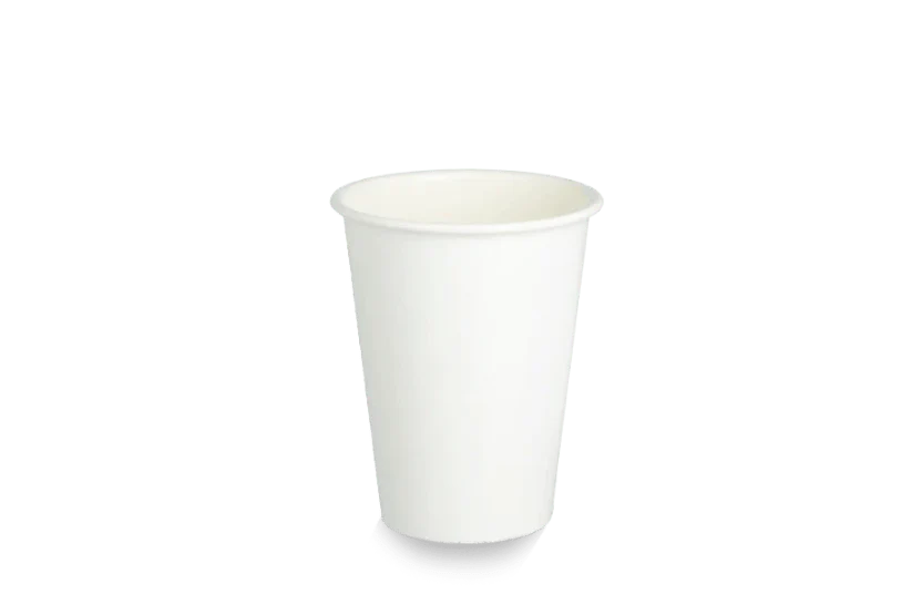 Herbruikbare koffiebeker 180cc 7.5oz wit afbeelding 1
