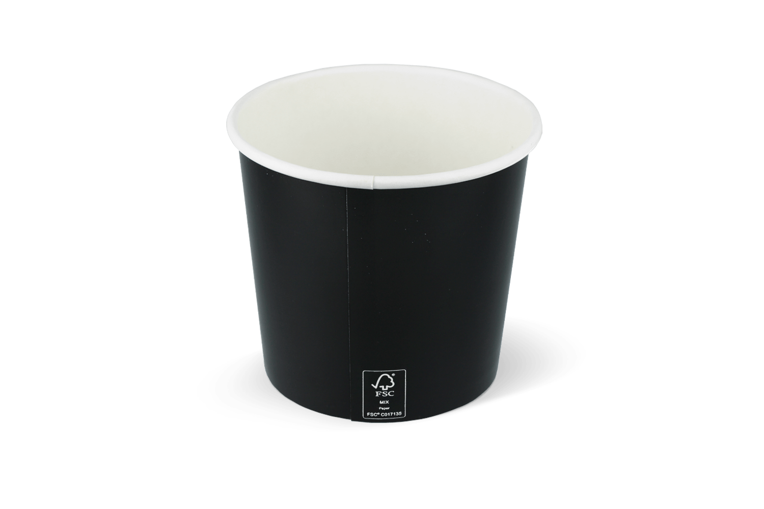 IJsbeker 360ml Ø90mm 12oz karton zwart