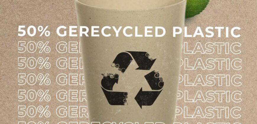 PromoCup 30R-50 gemaakt van 50% gerecycled plastic! ♻️