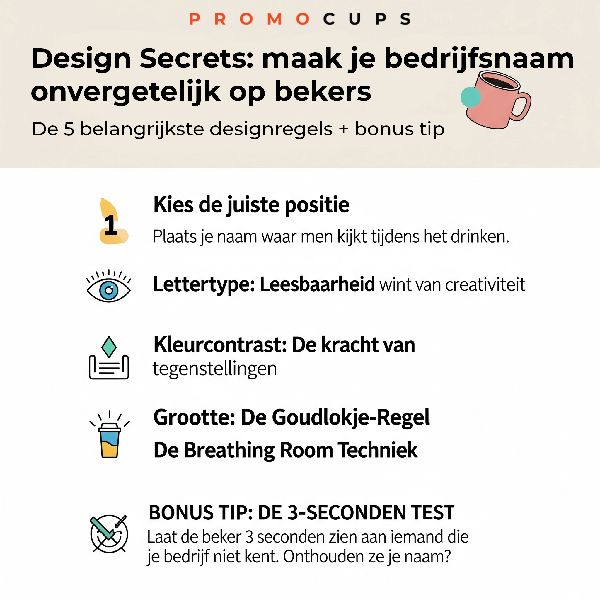 Design Secrets: Verschillende manieren om je bedrijfsnaam onvergetelijk te maken op bekers